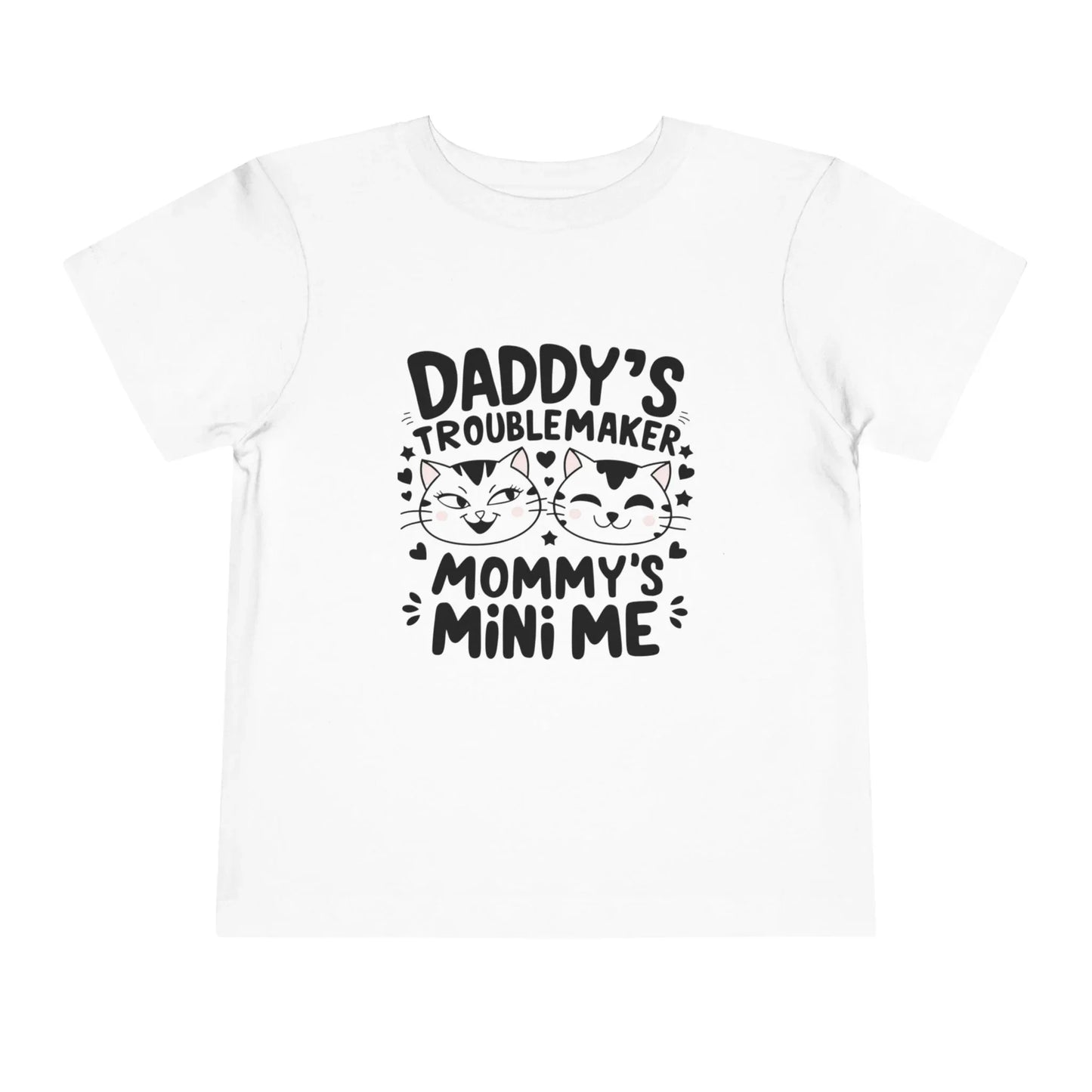 Daddy Little Troublemaker Toddler Cotton T-Shirts - Billien