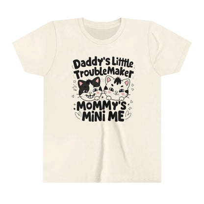 Daddy Little Troublemaker Youth Heavy Cotton T-Shirt - Billien