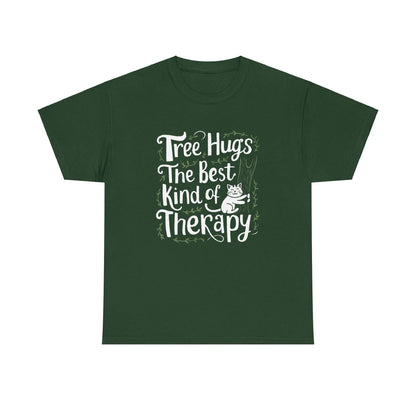 Tree Hug Best Kind of Therapy Cotton T-Shirt - Billien