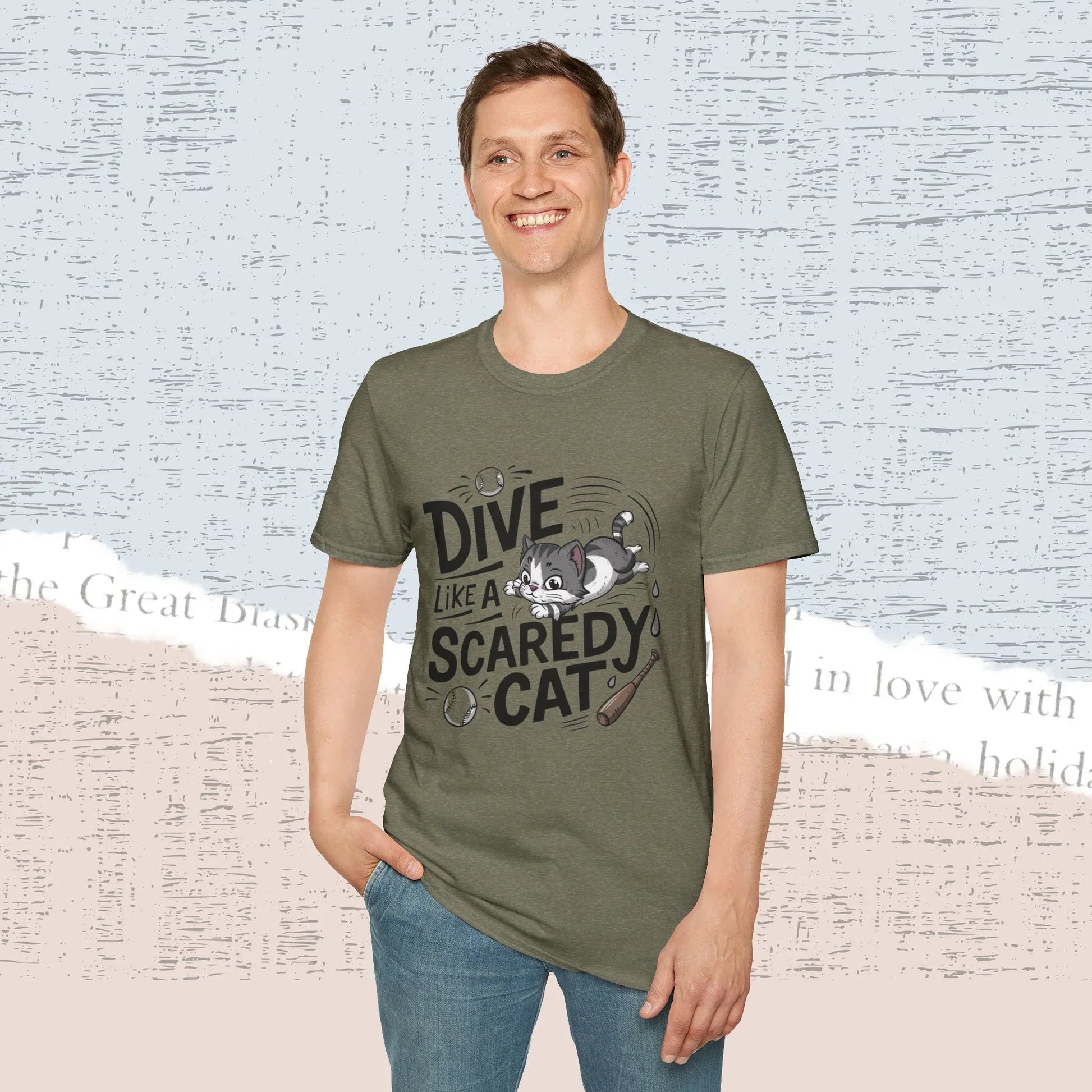 Dive Like Scaredy Cotton Men Tee - Billien
