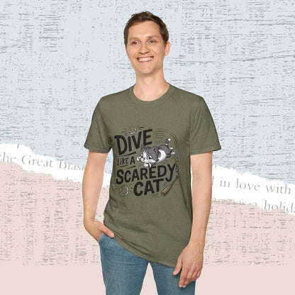Dive Like Scaredy Cotton Men Tee - Billien
