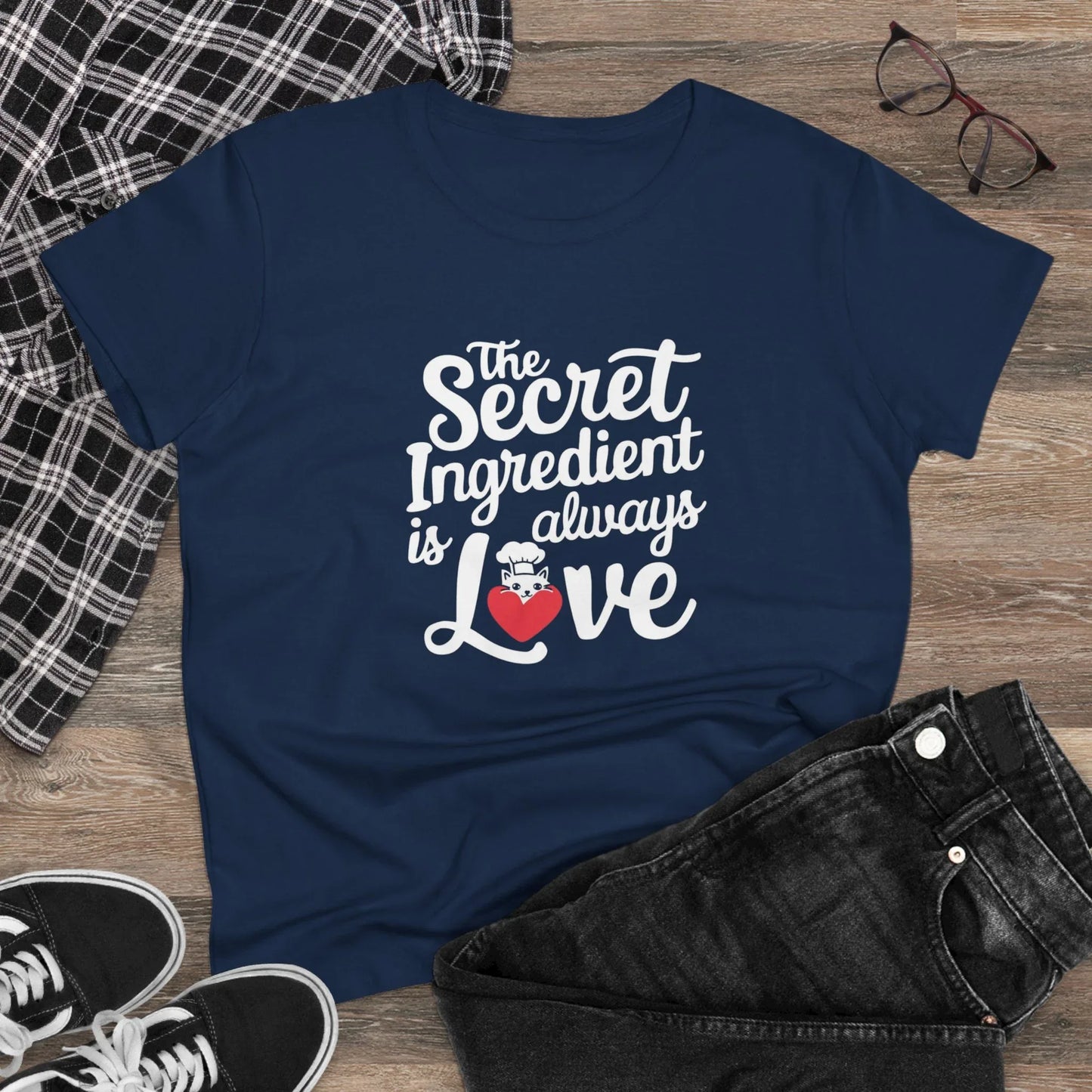 Secret Ingredient Is Love Women Cotton Tshirt - Billien