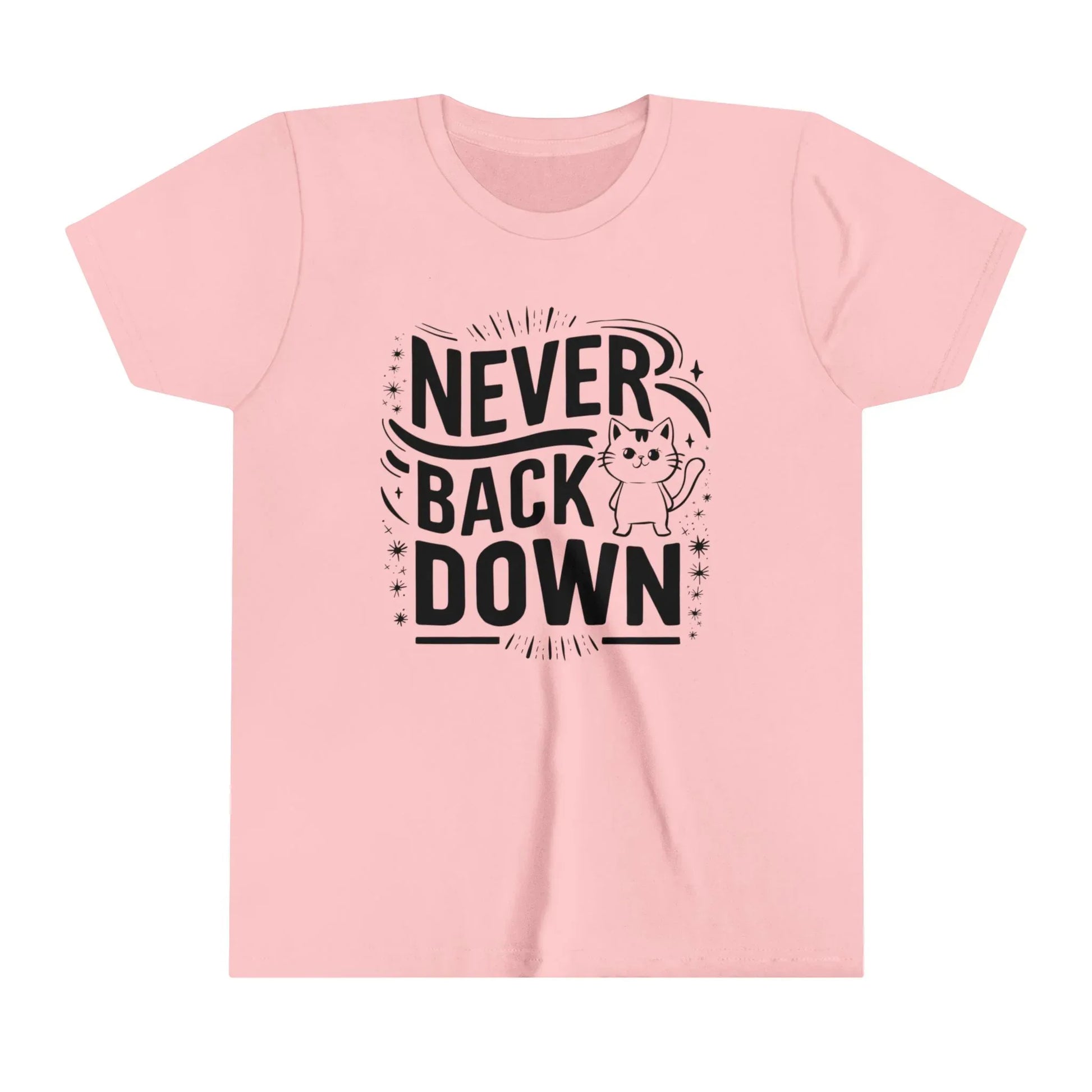 Never Back Down Youth Heavy Cotton T-Shirt - Billien