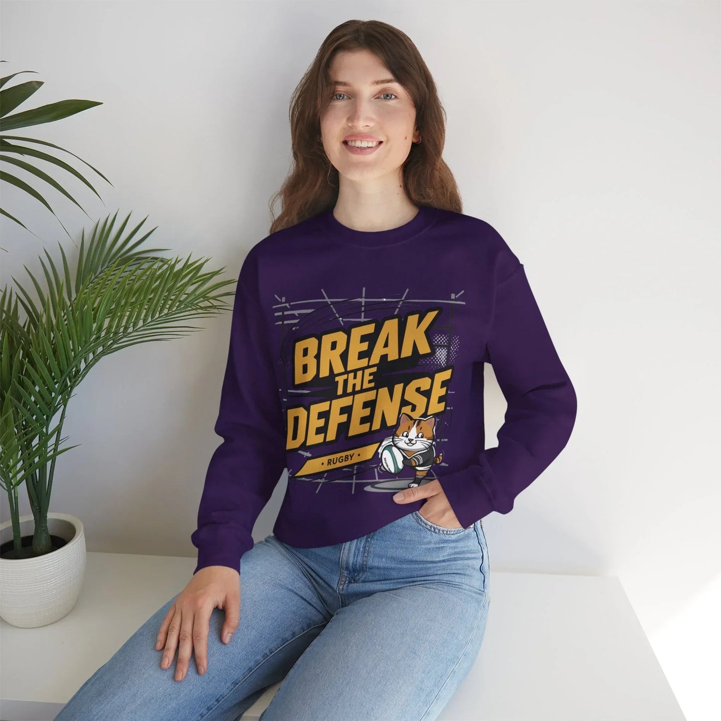 Break The Defence Ultra Cotton Crewneck Sweatshirt - Billien