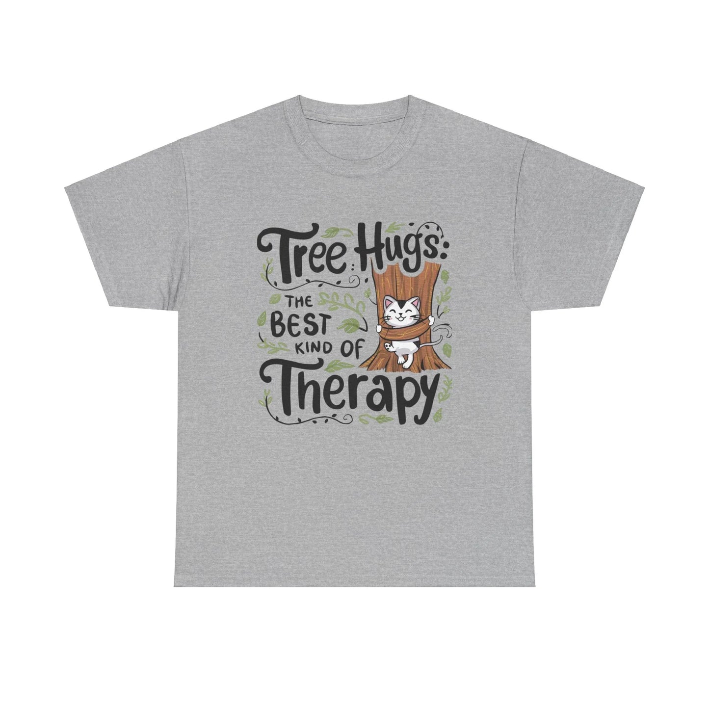 Tree Hugs Best Kind of Therapy Cotton T-Shirts - Billien
