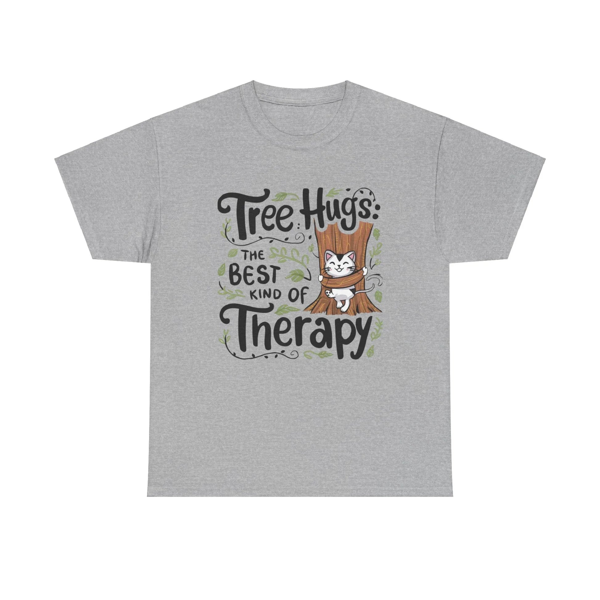 Tree Hugs Best Kind of Therapy Cotton T-Shirts - Billien