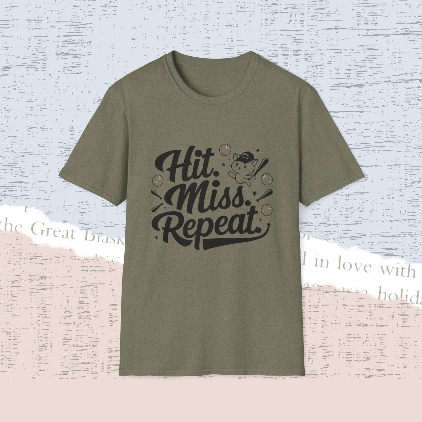 Hit Miss Repeat Cotton Men Tee