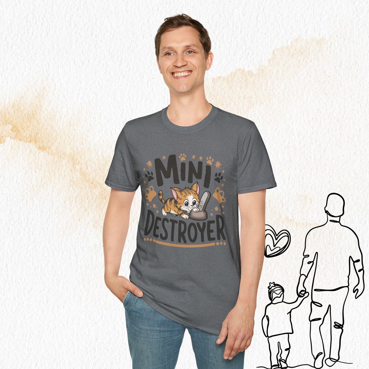 Mini Destroyer Cotton Men T-Shirt