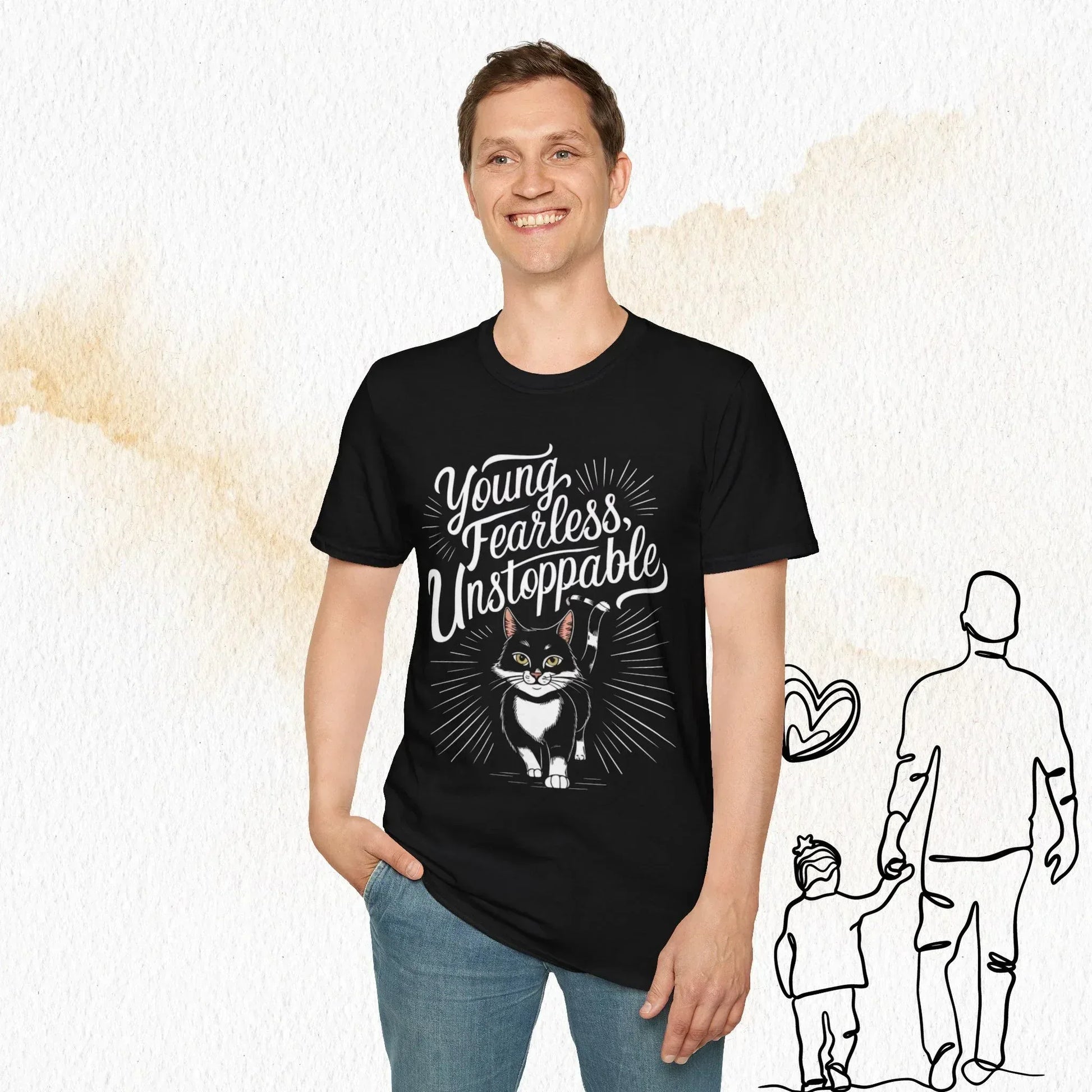 Young Fearless Unstoppable Crew Neck Cotton Men Tshirt - Billien