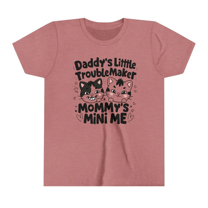 Daddy Little Troublemaker Youth Heavy Cotton T-Shirt - Billien