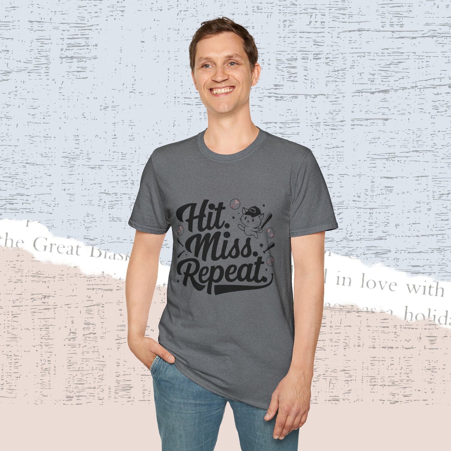 Hit Miss Repeat Cotton Men Tee
