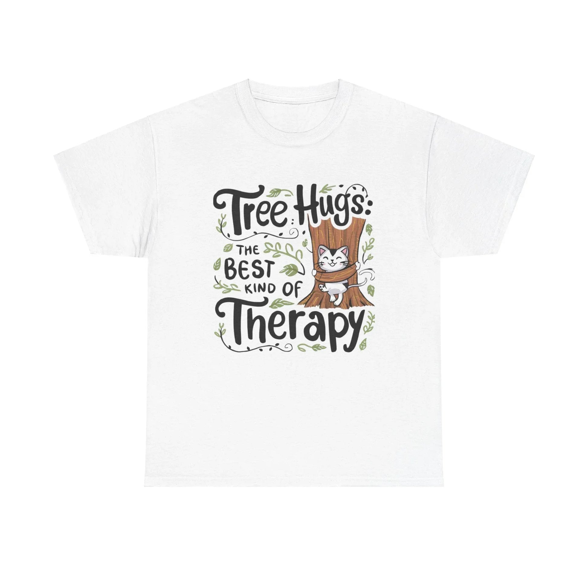 Tree Hugs Best Kind of Therapy Cotton T-Shirts - Billien