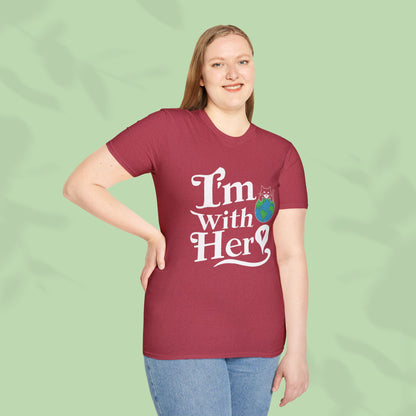 I am With Her Cotton Tee