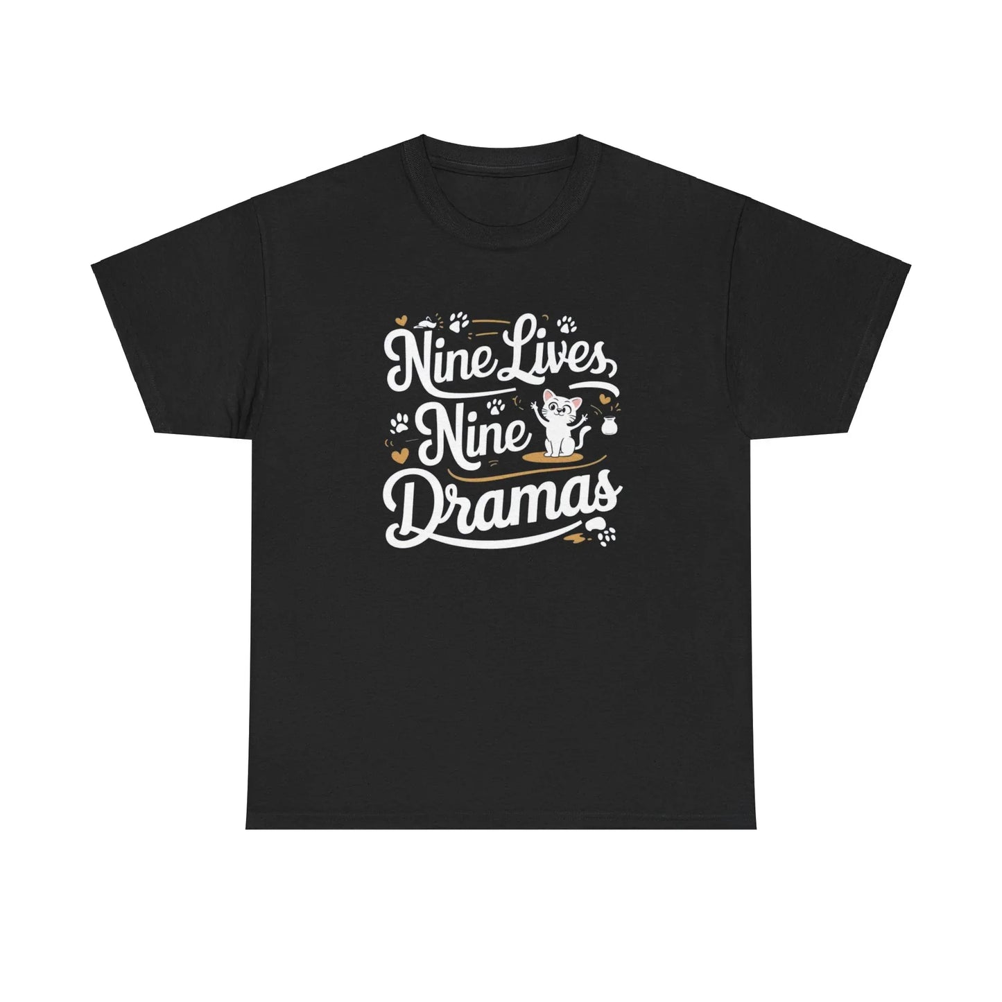 Nine Lives Nine Drama Idiom Cotton T-Shirt - Billien
