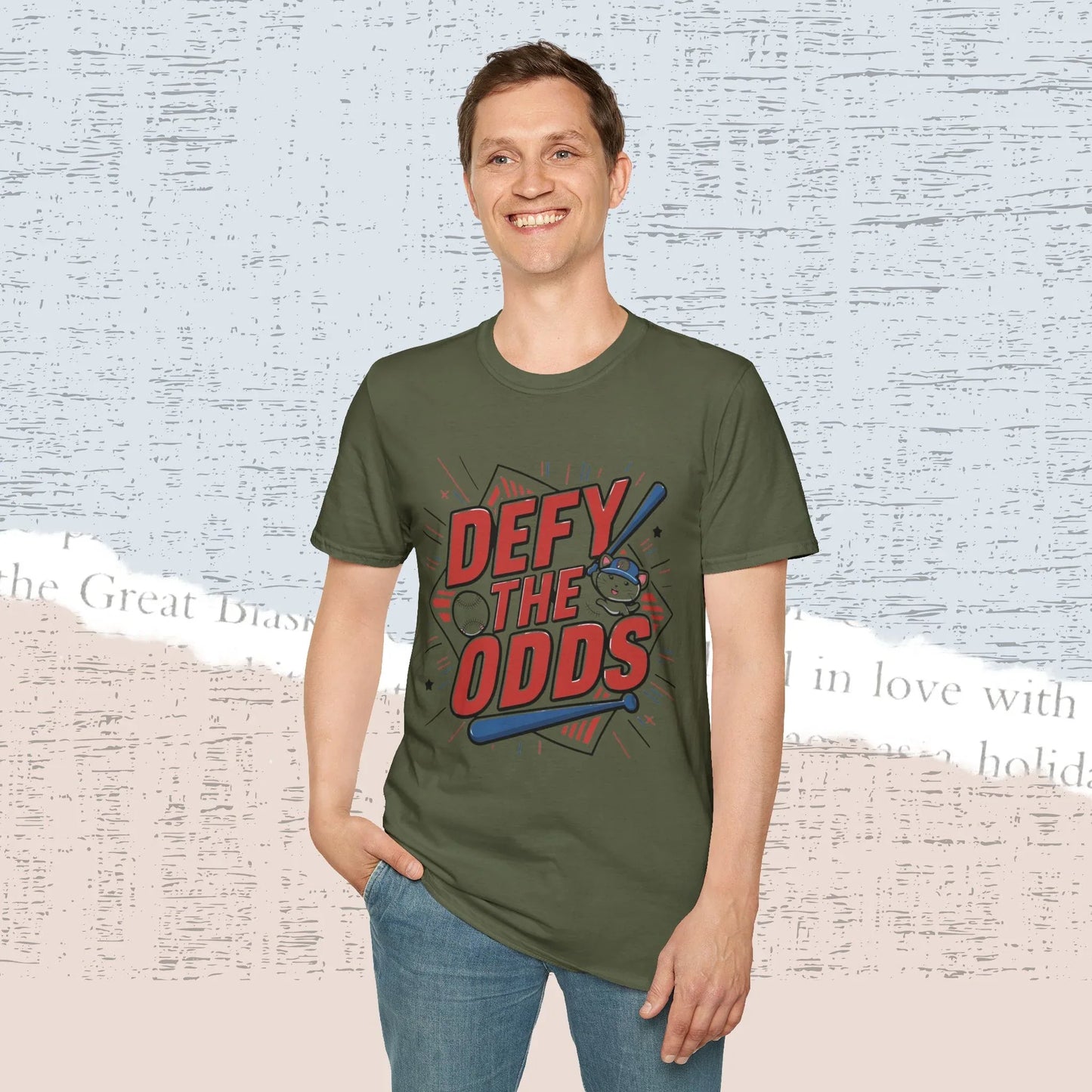Defy The Odds Cotton Men Tee - Billien