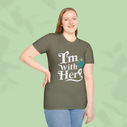I am With Her Cotton Tee