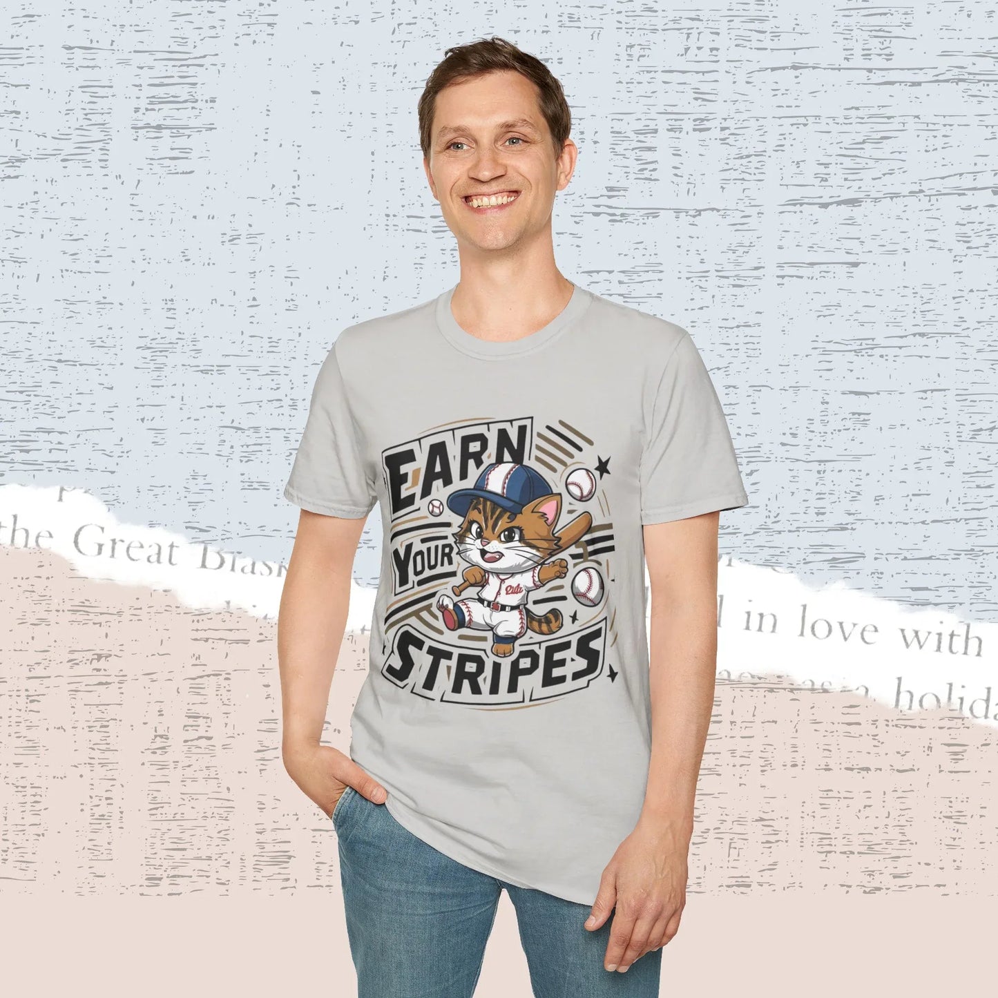 Earn Your Stripe Cotton Men Tee - Billien