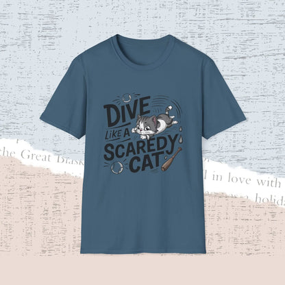 Dive Like Scaredy Cotton Men Tee - Billien