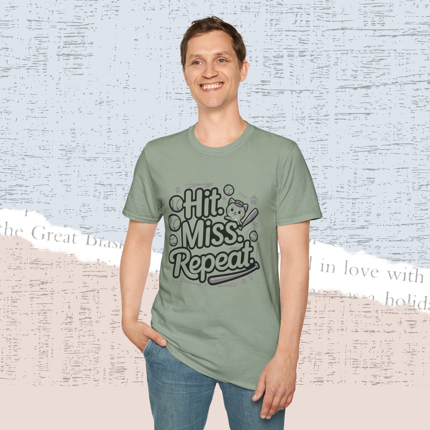 Hit Miss Repeat Cotton Men Tee