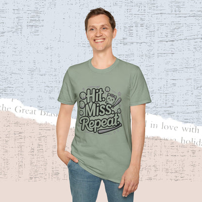 Hit Miss Repeat Cotton Men Tee