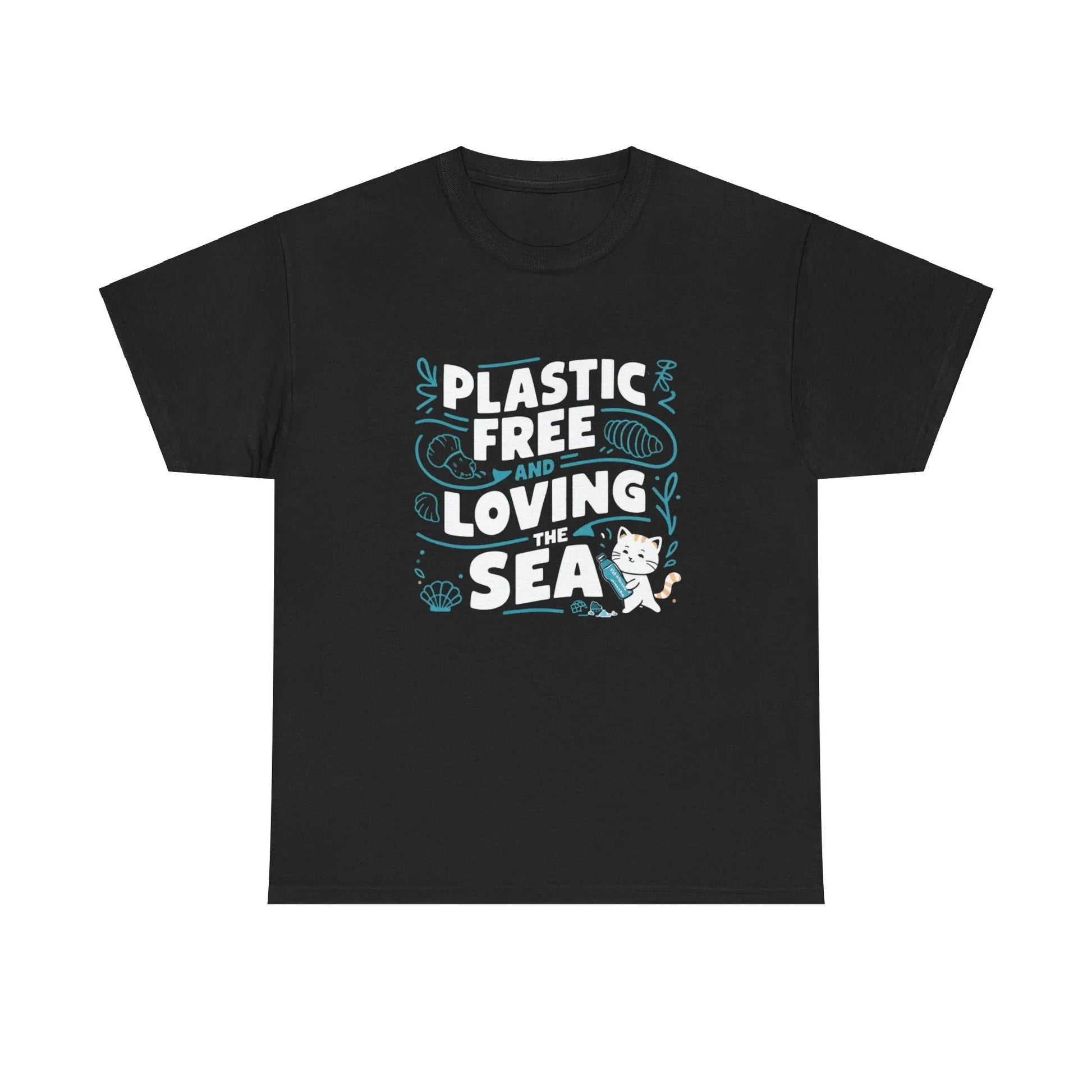 Plastic Free & Loving Sea Environmental Cotton T-Shirt - Billien