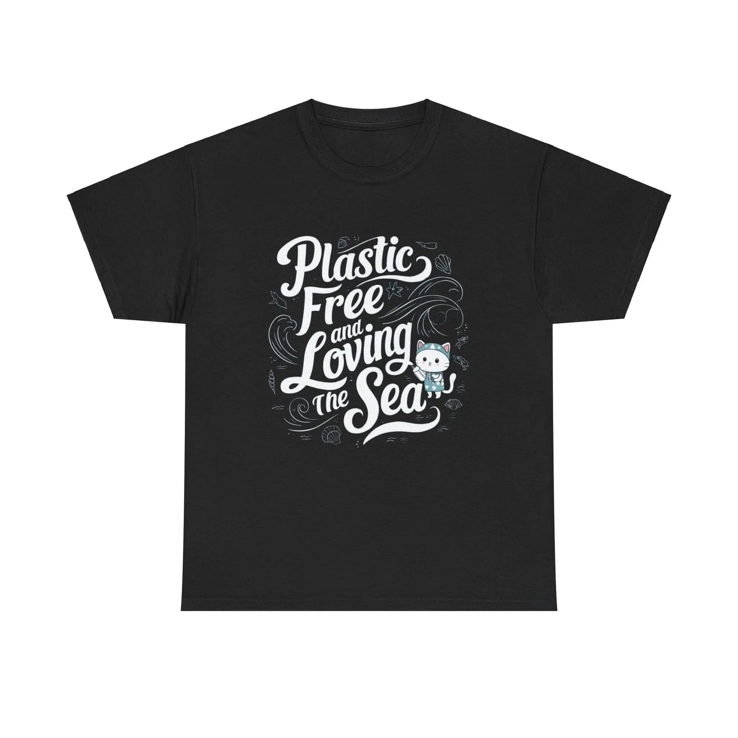 Plastic Free & Loving Sea Cotton T-Shirt - Billien
