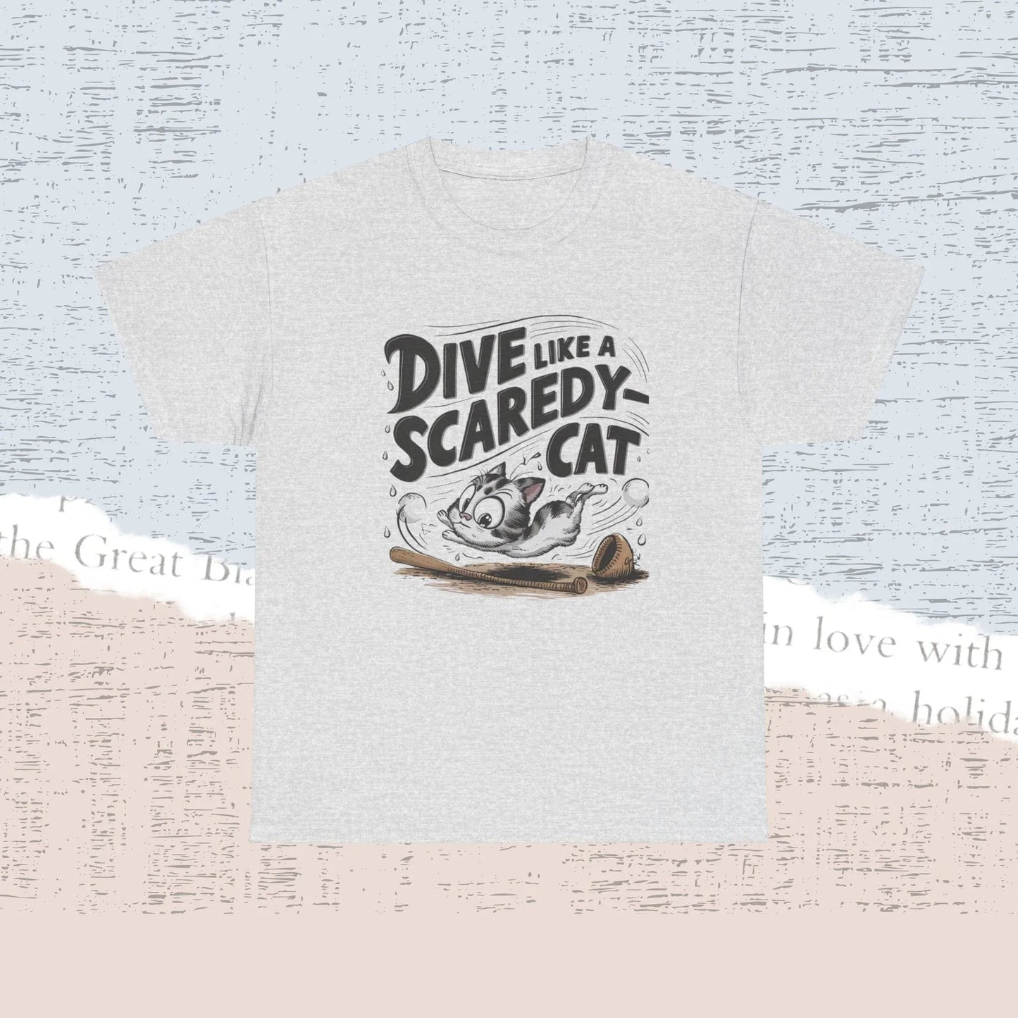 Dive Like Scaredy Cat Cotton Tshirt - Billien