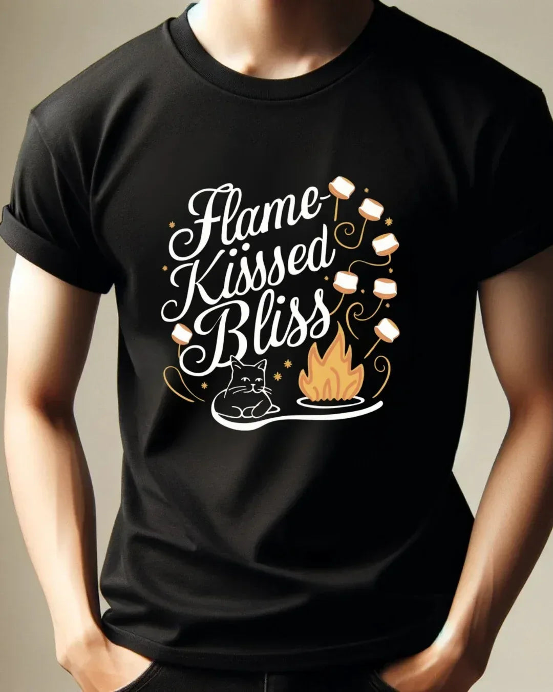 Flame Kiss Bliss Cotton T-Shirt - Billien