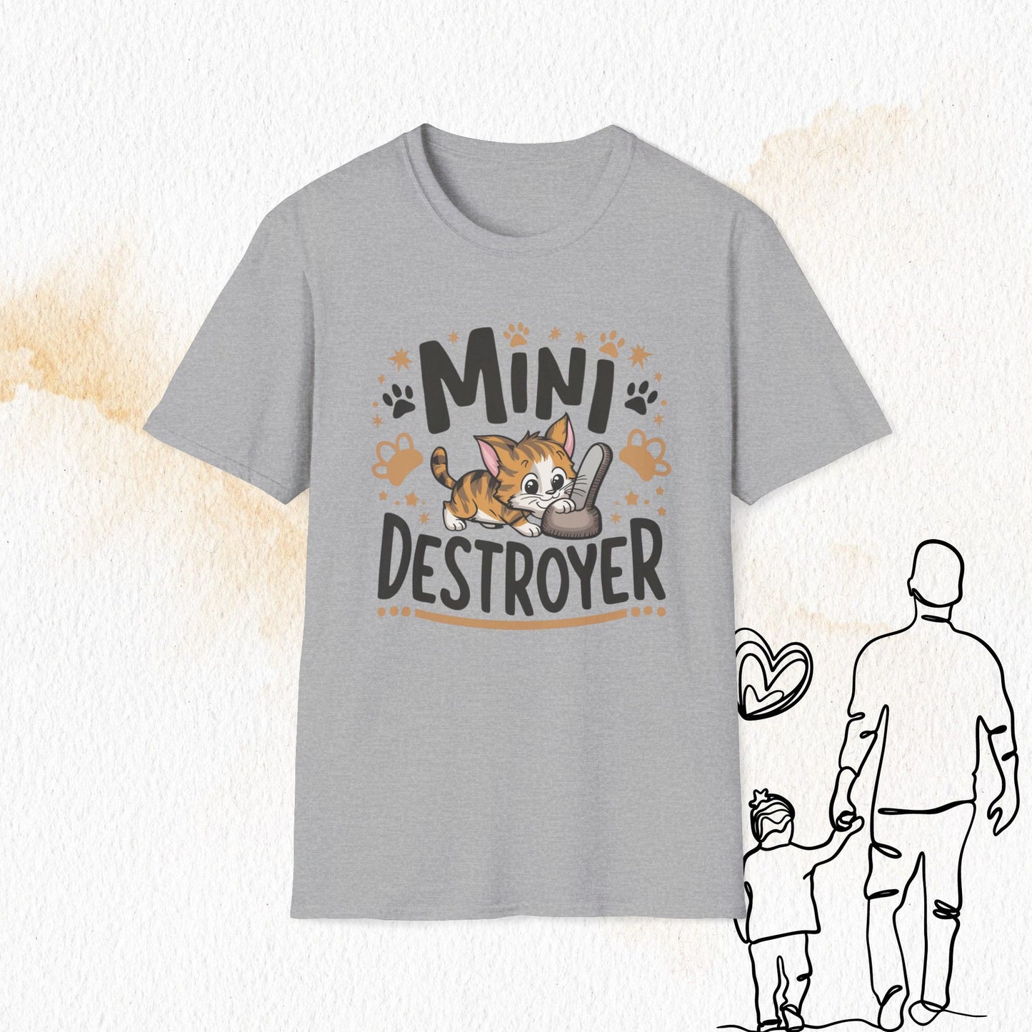 Mini Destroyer Cotton Men T-Shirt