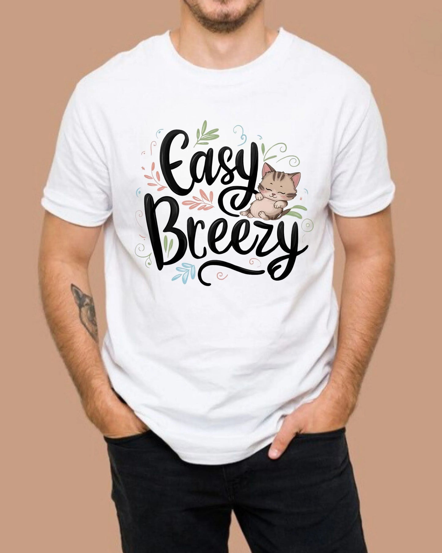 Easy Breezy Idiom Cotton Tshirt - Billien