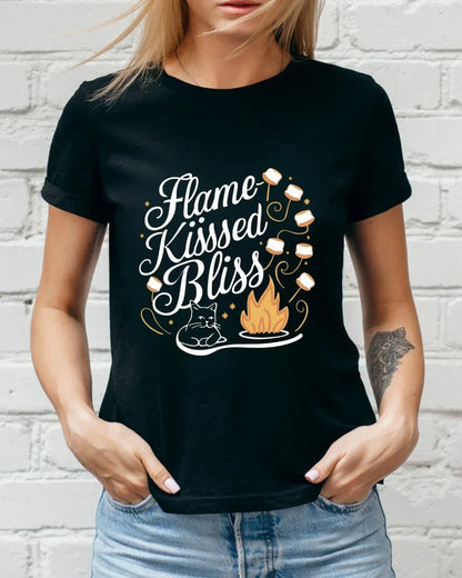Flame Kiss Bliss Cotton T-Shirt - Billien