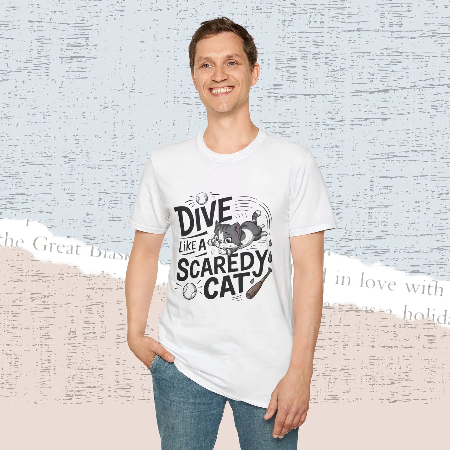 Dive Like Scaredy Cotton Men Tee - Billien