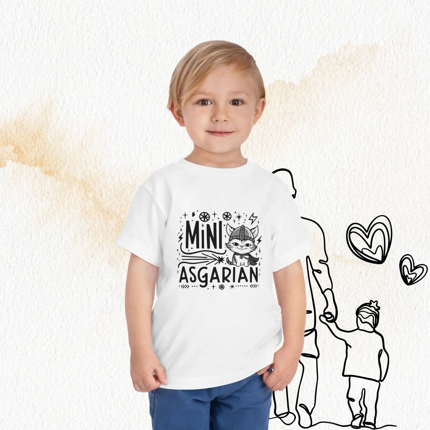 Mini Asgardian Toddler Cotton T-Shirt - Billien