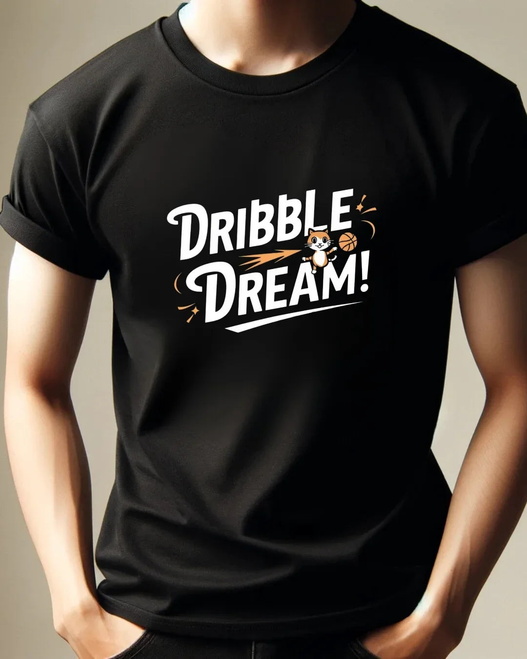 Dribble Dream Playing Basketball Cotton T-Shirt - Billien