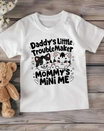 Daddy Little Troublemaker Youth Heavy Cotton T-Shirt - Billien