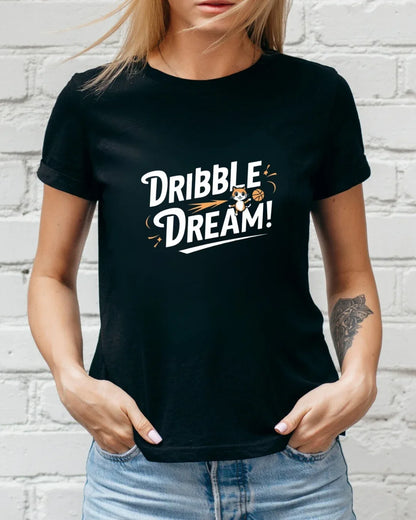 Dribble Dream Playing Basketball Cotton T-Shirt - Billien