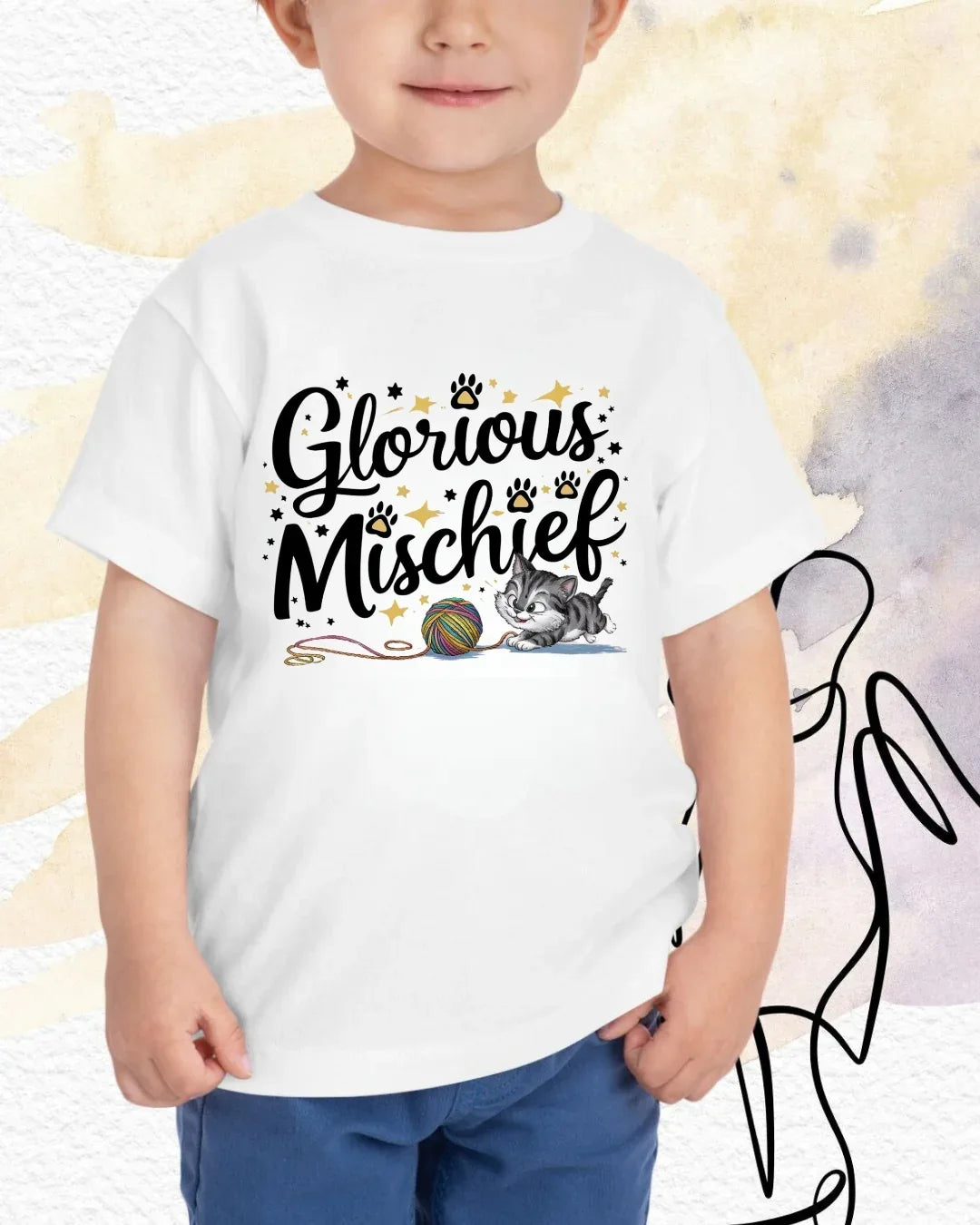 Glorious Mischief Youth Heavy Cotton T-Shirt - Billien