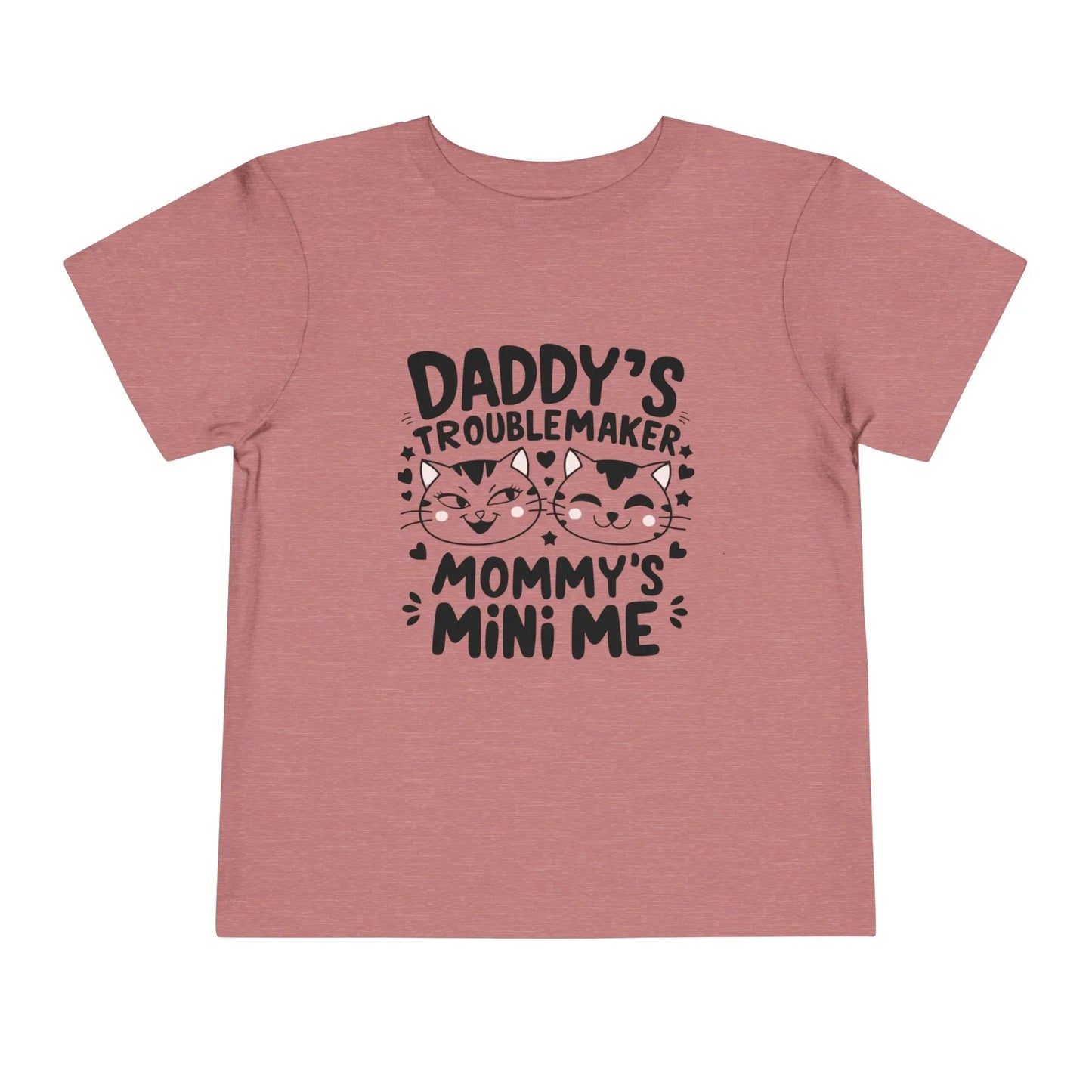 Daddy Little Troublemaker Toddler Cotton T-Shirts - Billien