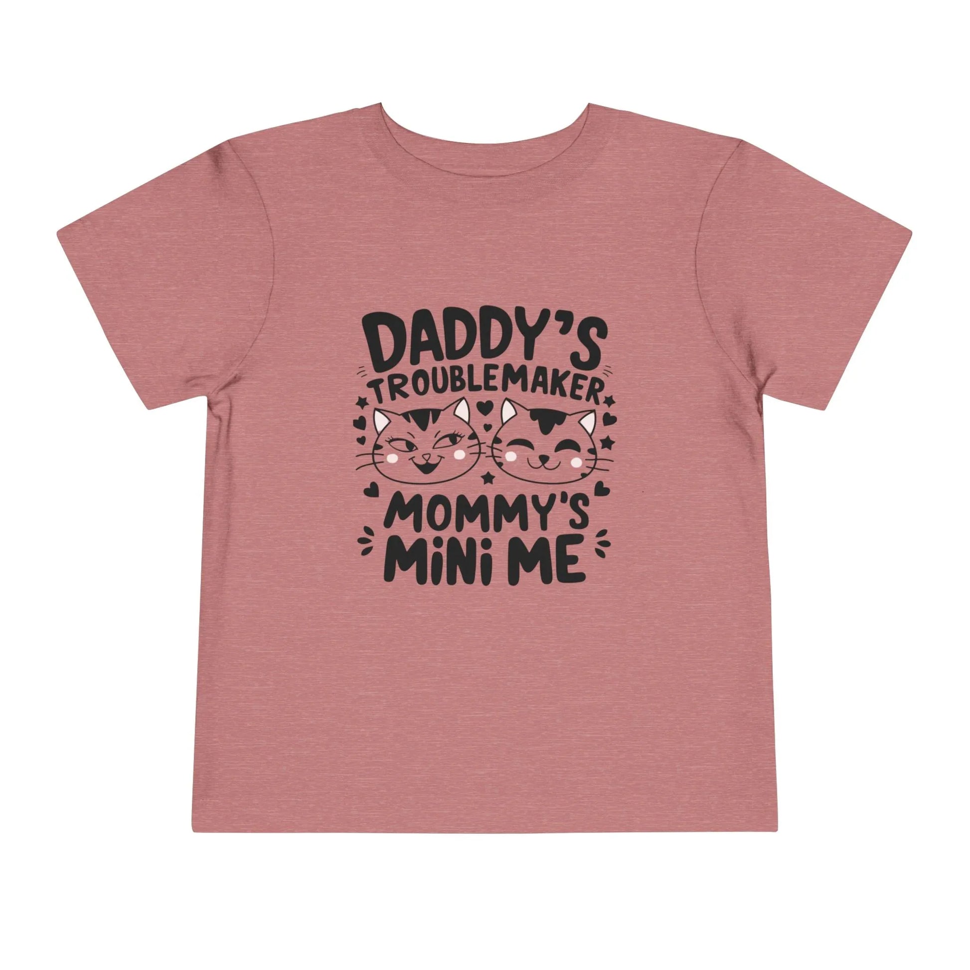 Daddy Little Troublemaker Toddler Cotton T-Shirts - Billien