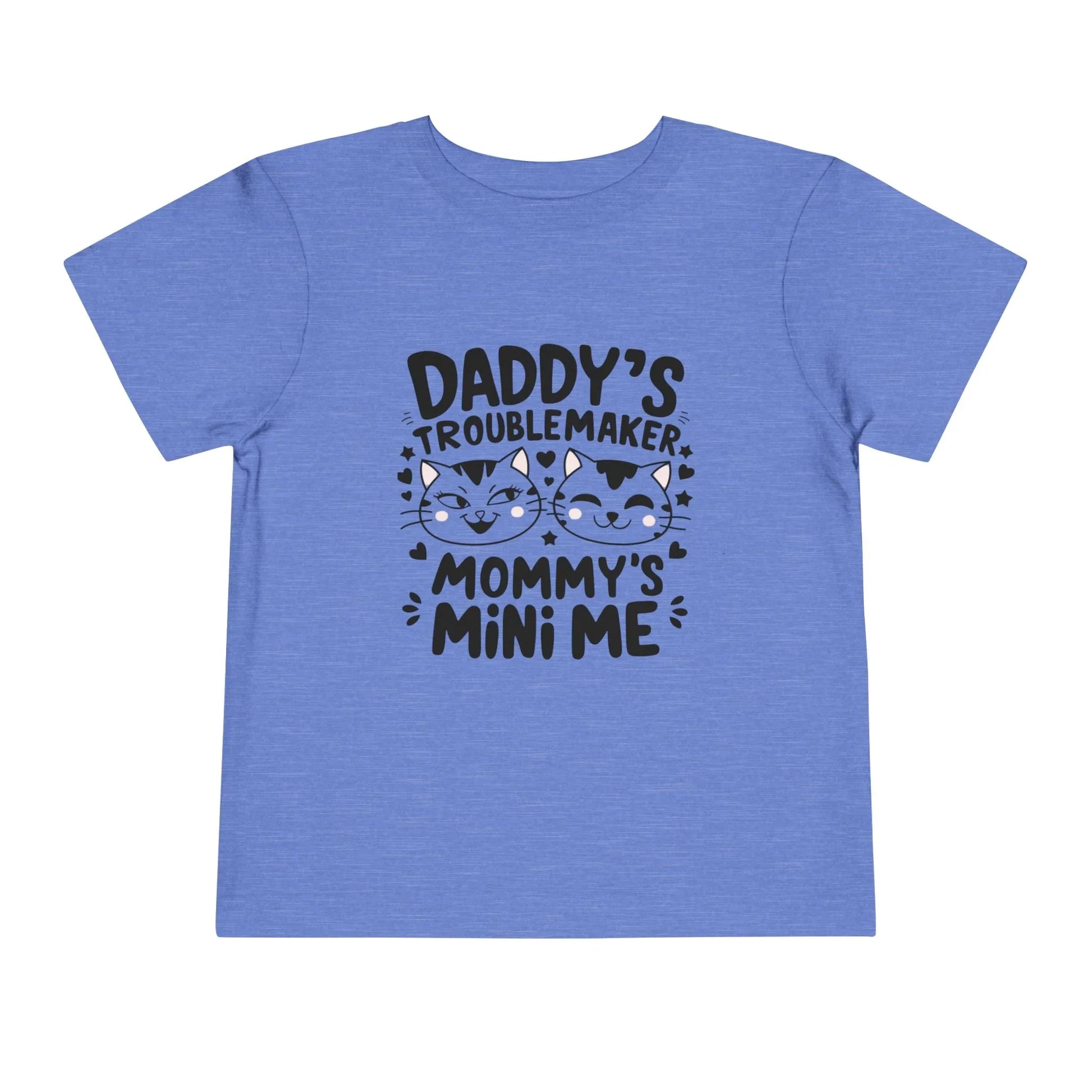 Daddy Little Troublemaker Toddler Cotton T-Shirts - Billien