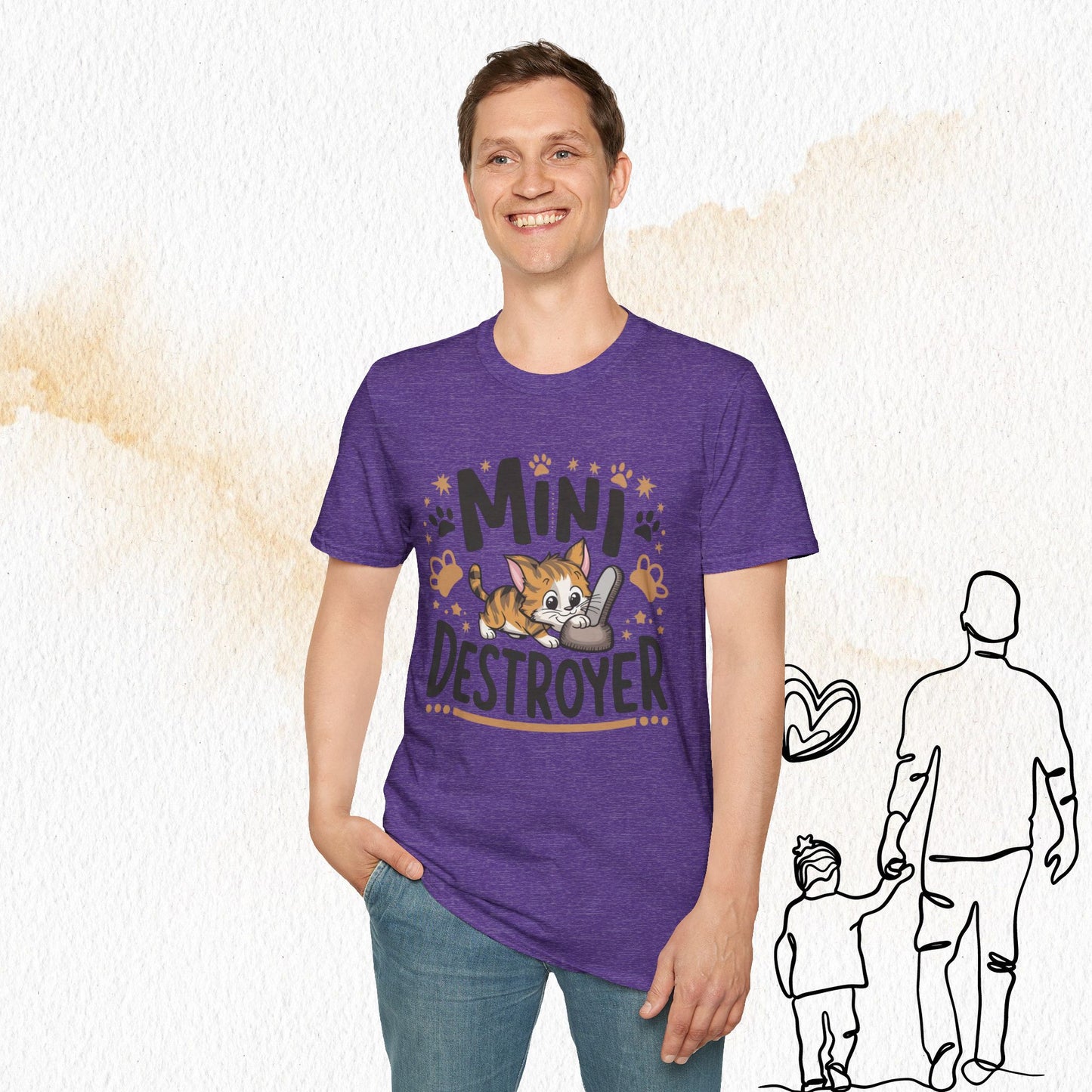 Mini Destroyer Cotton Men T-Shirt