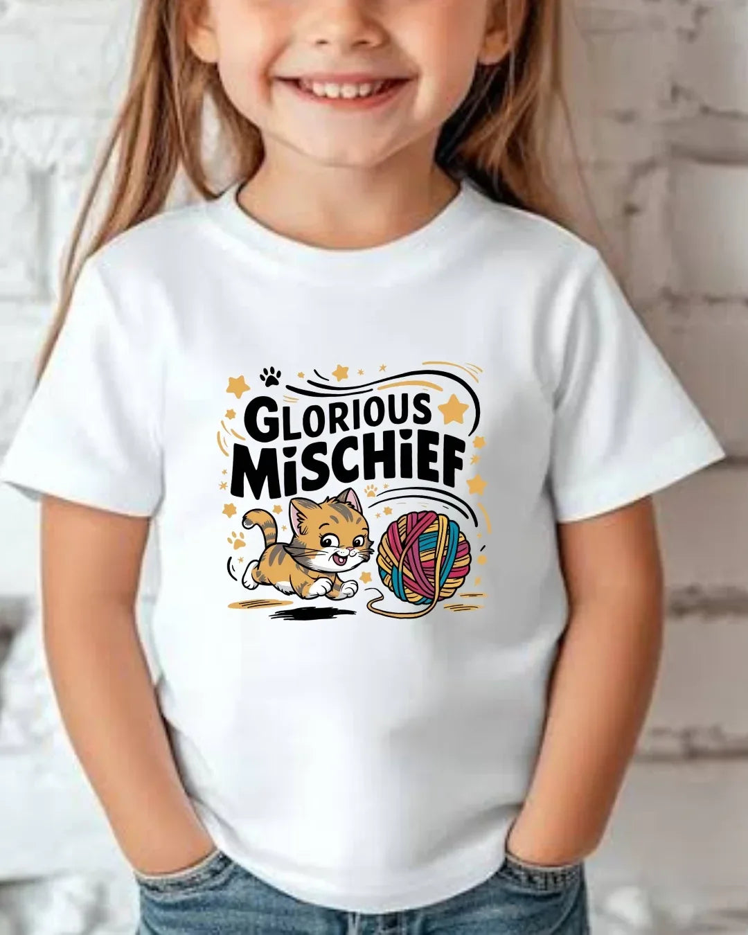 Glorious Mischief Kids Cotton T-Shirt - Billien