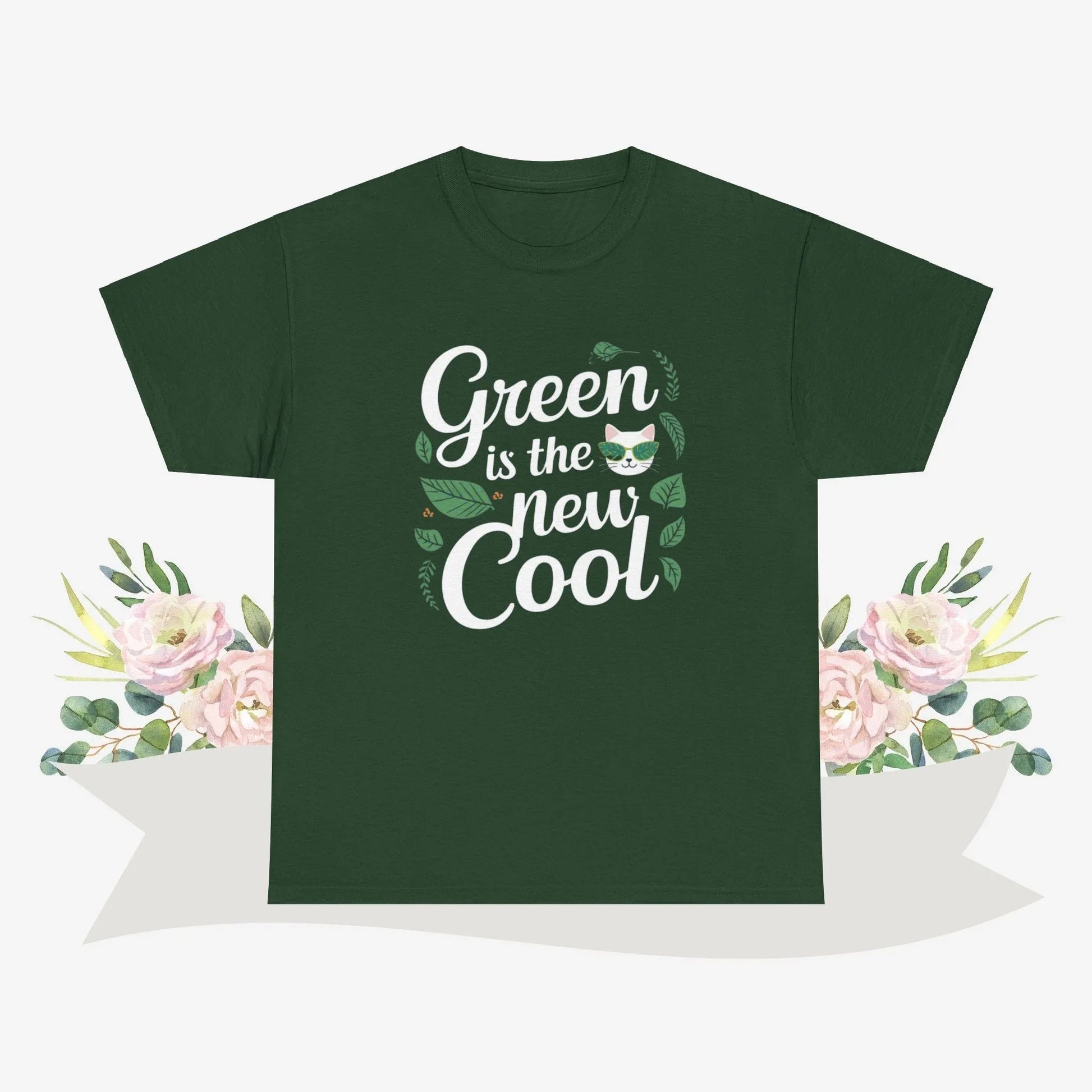 Green Is The New Cool Cotton Tshirts - Billien