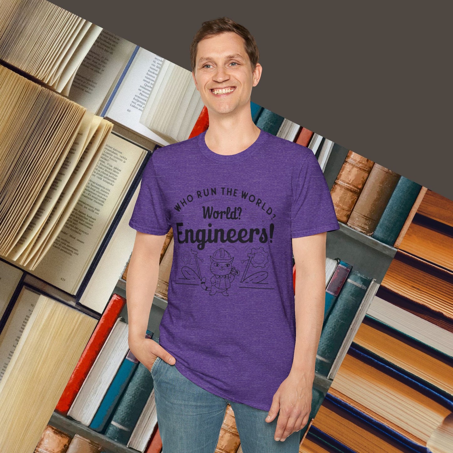 Who Build World Cotton T-Shirt