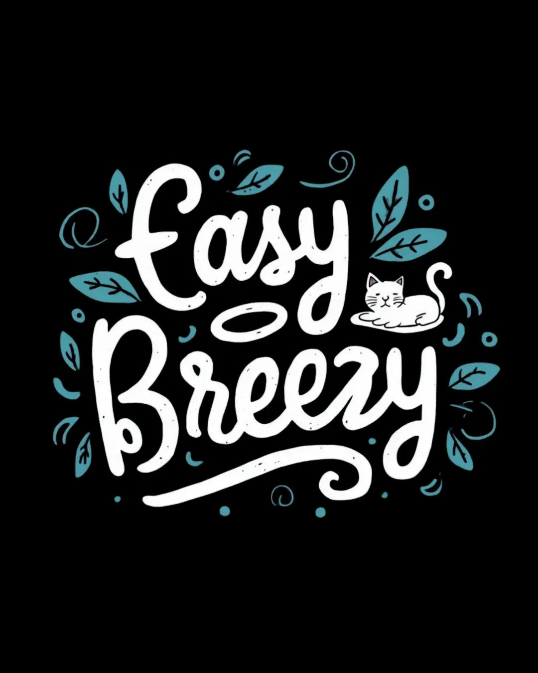 Easy Breezy Idiom Gifts Men Cotton T-Shirt - Billien