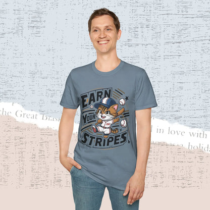 Earn Your Stripe Cotton Men Tee - Billien