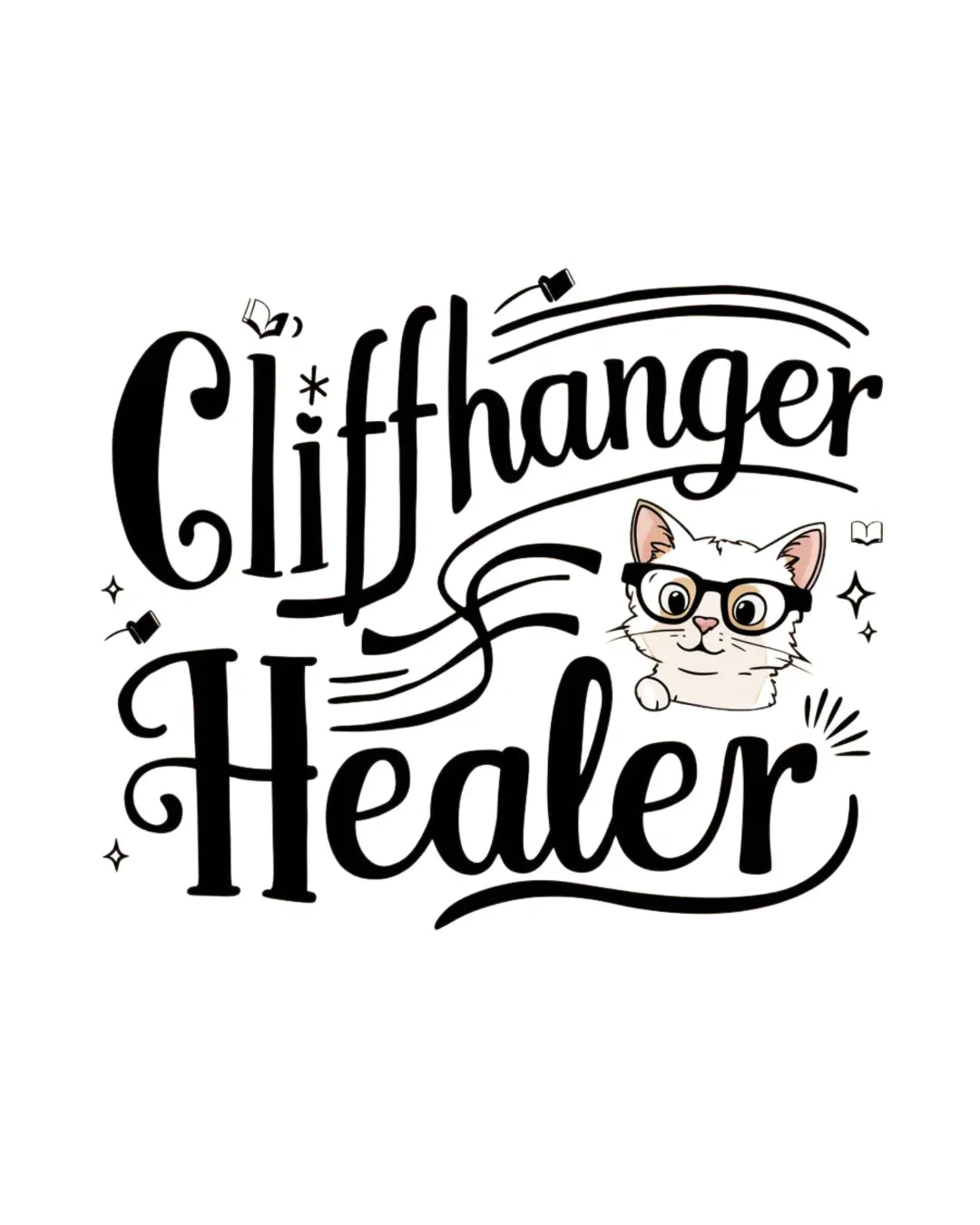 Book Lovers T-Shirt Cliffhanger Healer Cotton Tshirt - Billien
