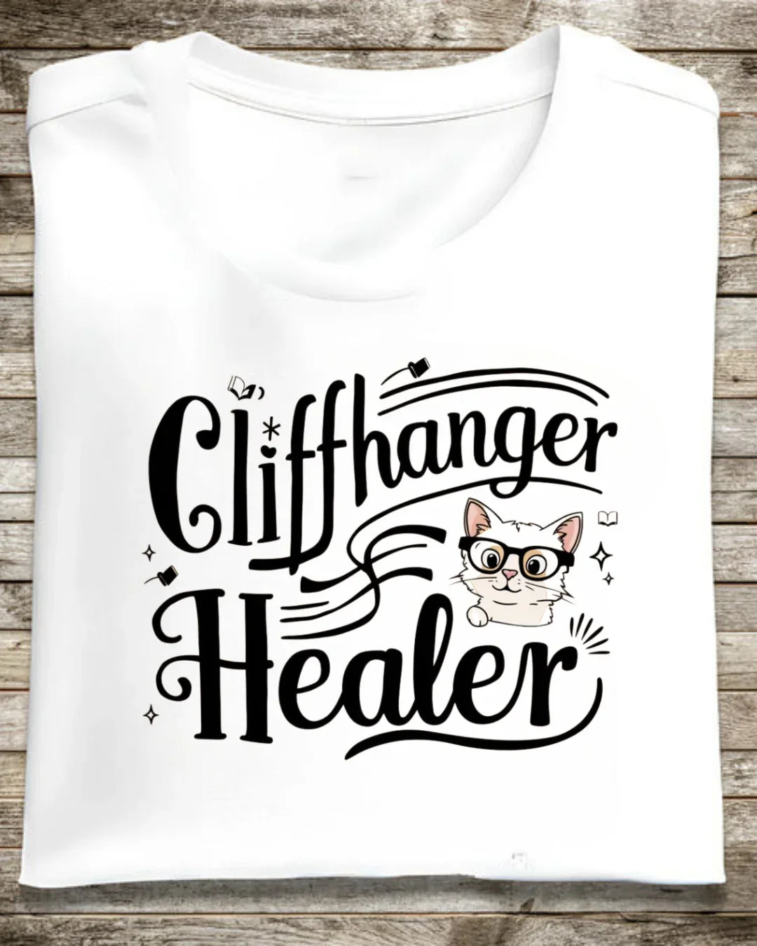 Book Lovers T-Shirt Cliffhanger Healer Cotton Tshirt - Billien