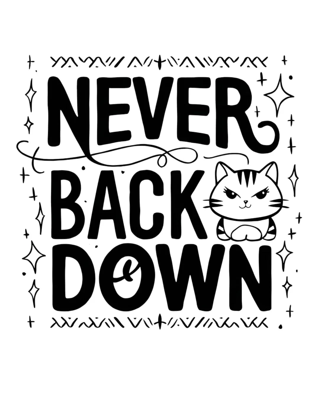 Never Back Down Kid Cotton T-Shirt - Billien