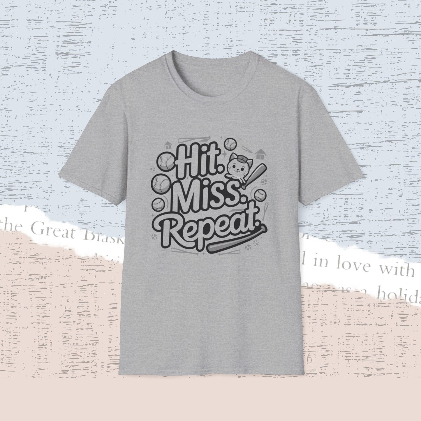 Hit Miss Repeat Cotton Men Tee